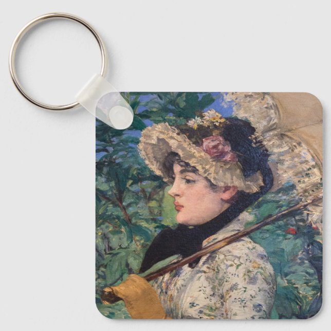 Jeanne (Spring)  By Édouard Manet Key Ring (Front)