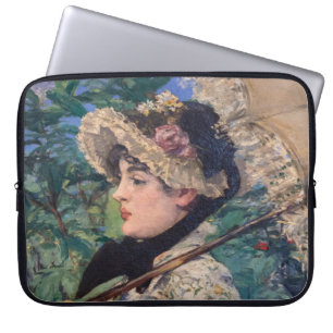 Jeanne (Spring) By Édouard Manet Laptop Sleeve