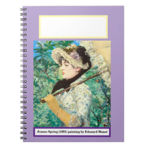 Jeanne Spring by Edouard Manet. Notebook