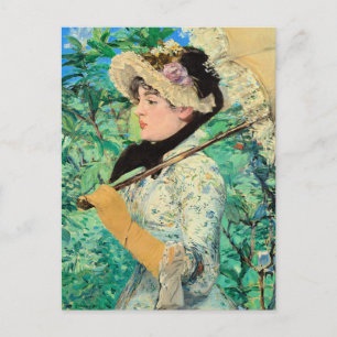 Jeanne Spring by Edouard Manet Postcard