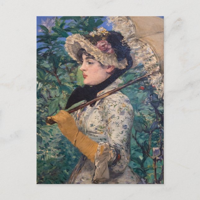 Jeanne (Spring)  By Édouard Manet Postcard (Front)