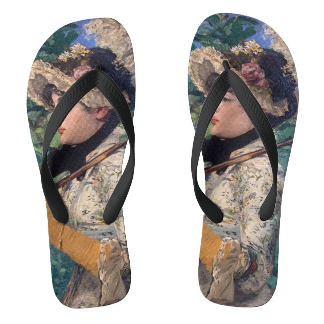 Jeanne (Spring)  By Édouard Manet Thongs (Footbed)