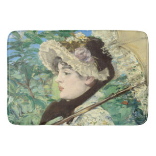 Jeanne (Spring) Edouard Manet Bath Mat
