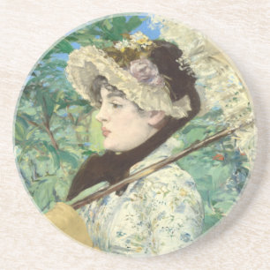 Jeanne (Spring) Edouard Manet Coaster