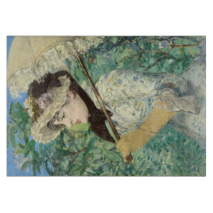 Jeanne (Spring) Edouard Manet Cutting Board