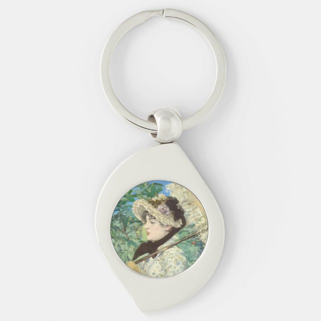 Jeanne (Spring) Edouard Manet    Key Ring (Front)