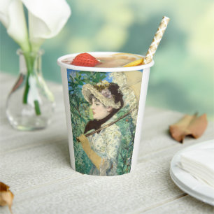 Jeanne (Spring) Edouard Manet Paper Cups