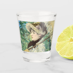Jeanne (Spring) Edouard Manet Shot Glass