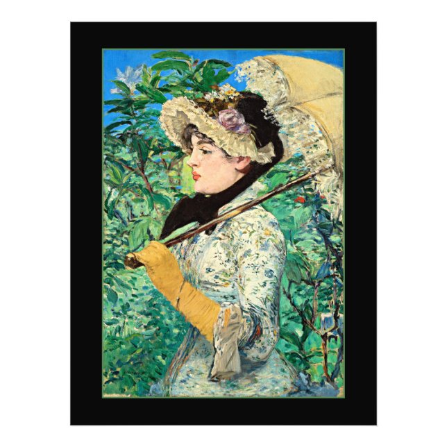 Jeanne Spring, famous Edouard Manet painting Photo Print (Front)