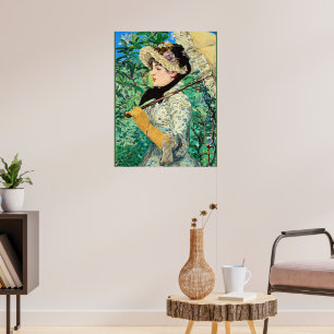 Jeanne Spring, famous Edouard Manet painting, Poster