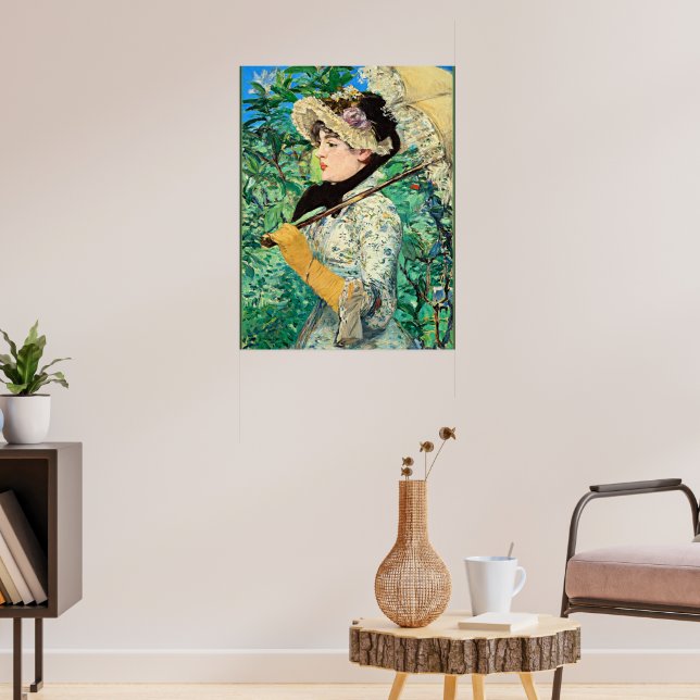Jeanne Spring, famous Edouard Manet painting, Poster (Living Room 3)