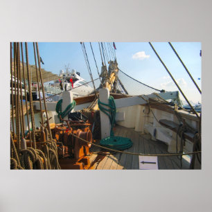 "Jeannie Johnston" Tall ship, figurehead Poster
