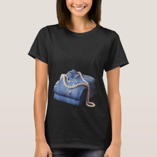 Jeans And Pearls For Ladies 2025 Jean With Pearls  T-Shirt