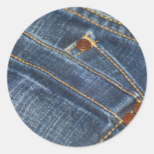 Jeans Classic Round Sticker