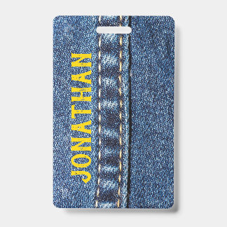 Jeans Luggage Tag / Badge ID Badge