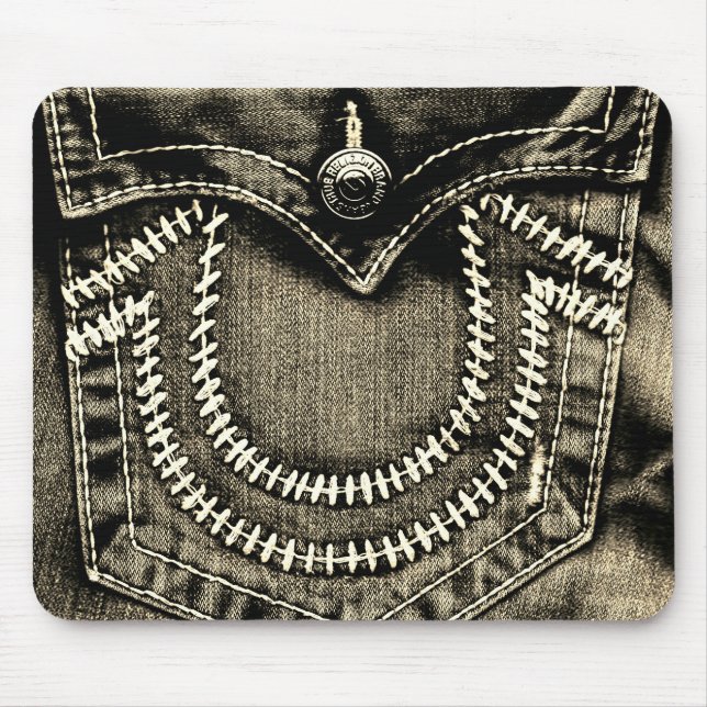 Jeans Pocket Mouse Pad (Front)