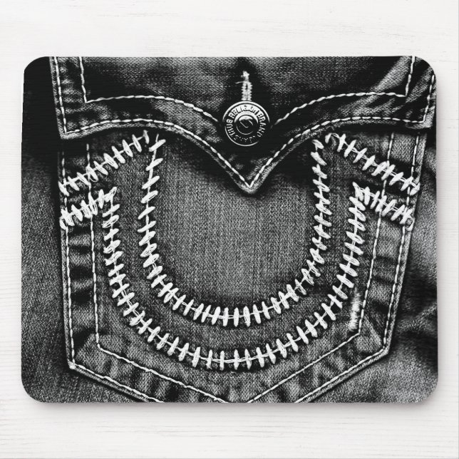 Jeans Pocket Mouse Pad (Front)