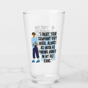 JEANS QUOTE GLASS
