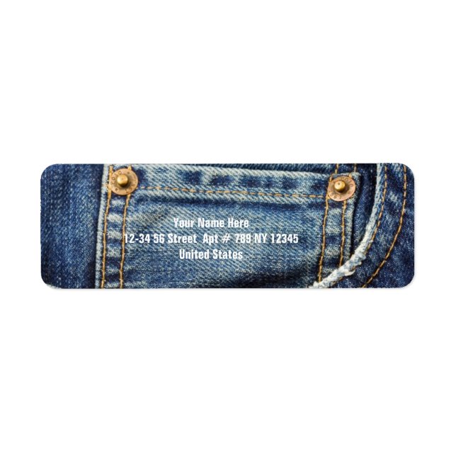 Jeans Return Address Label (Front)