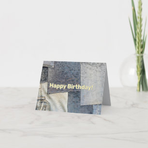 Jeans vintage blue jeans for fun workout birthday card