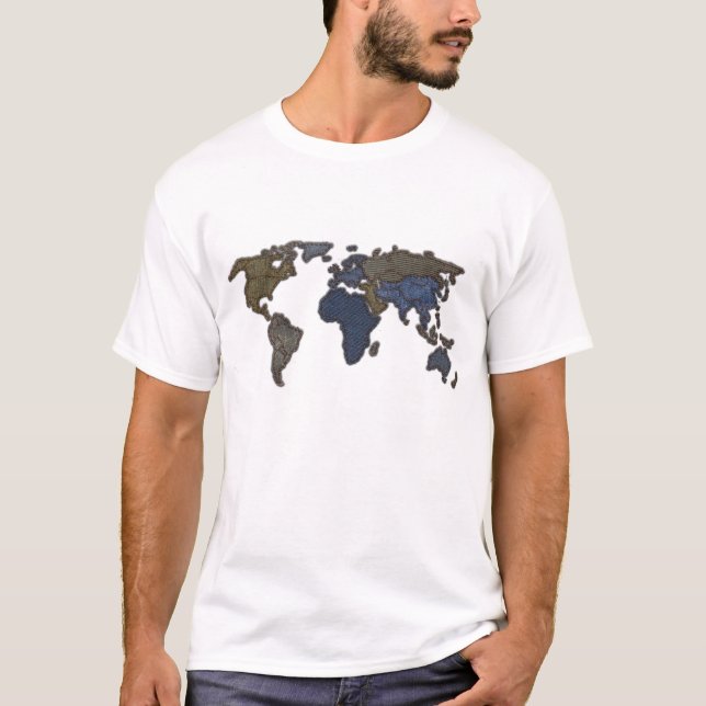 Jeans World Map T-Shirt (Front)
