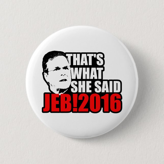 Jeb Bush 2016 6 Cm Round Badge (Front)