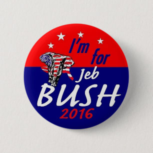 Jeb BUSH 2016 6 Cm Round Badge