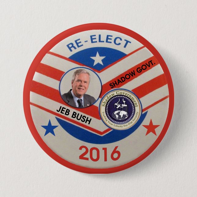 Jeb Bush 2016 7.5 Cm Round Badge (Front)