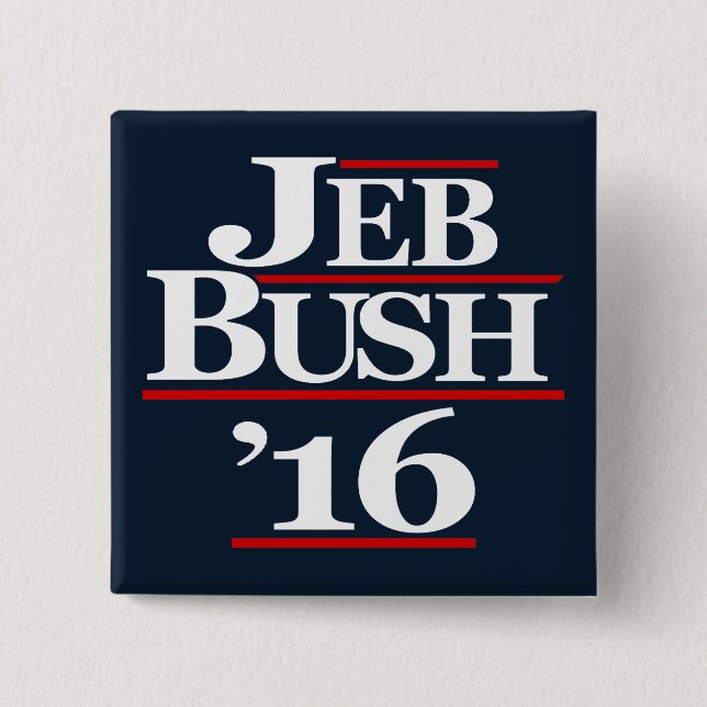 Jeb Bush 2016 Campaign Buttons (Front)