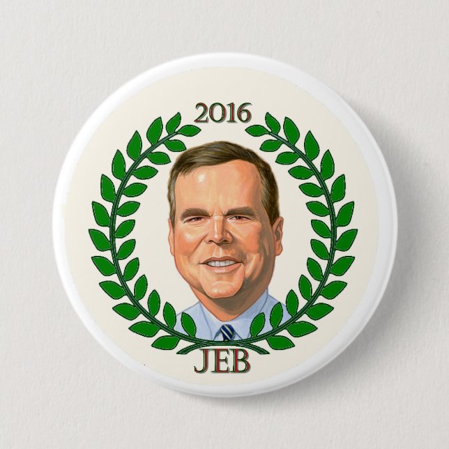 Jeb Bush 2016 for President 7.5 Cm Round Badge (Front)