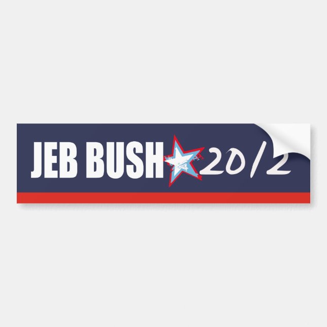 JEB BUSH Election Gear Bumper Sticker (Front)