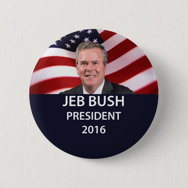 Jeb Bush President 2016 Button (Front)