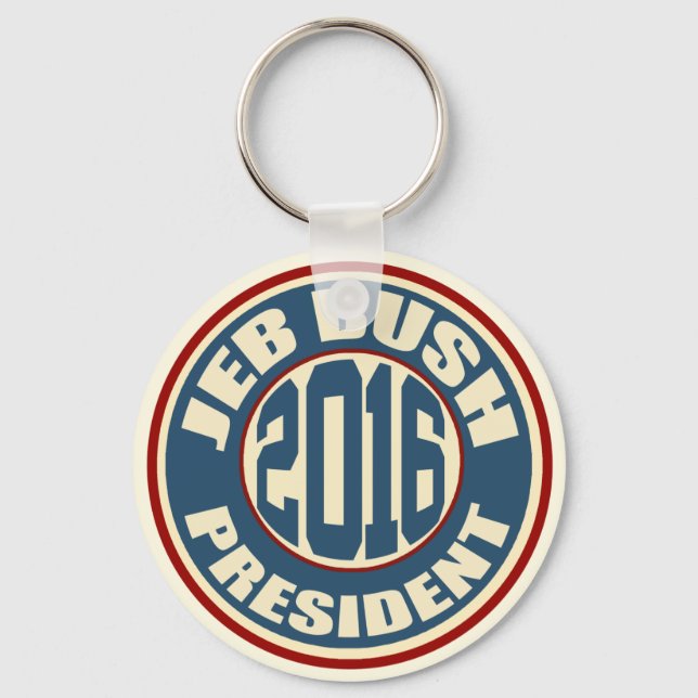 Jeb Bush President 2016 Key Ring (Front)