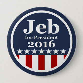 Jeb for President 2016 Campaign Buttons