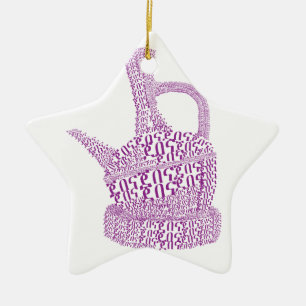 Jebena/ Ethiopian Coffee Ceramic Ornament