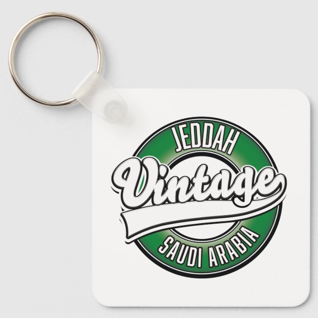 jeddah saudi arabia logo key ring (Front)