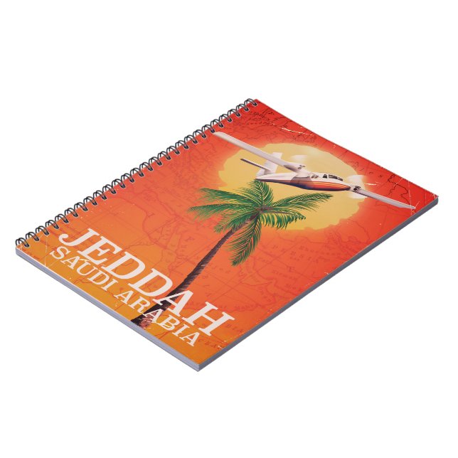Jeddah Saudi Arabia Vacation poster Notebook (Left Side)