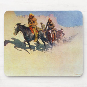 Jedediah Smith making his way across the desert Mouse Pad