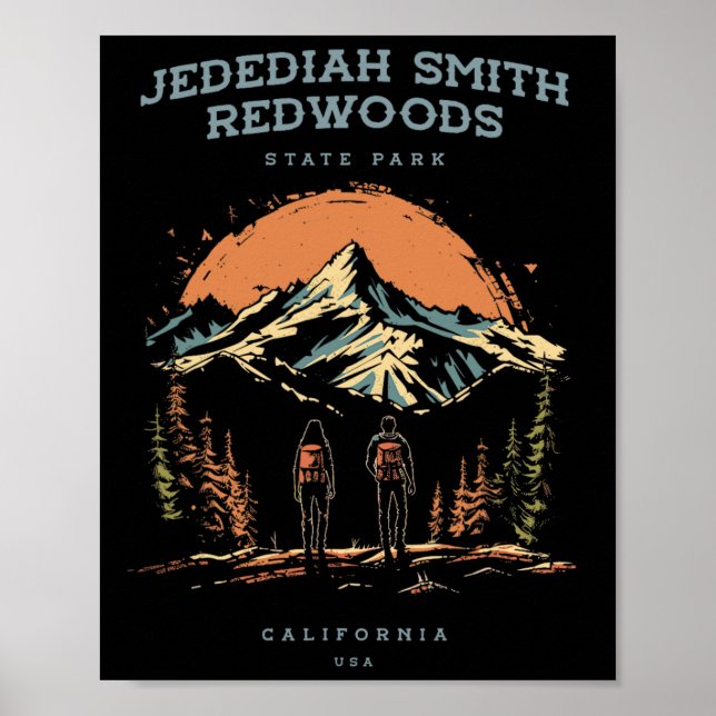 Jedediah Smith Redwoods State Park Backpacking Hik Poster (Front)