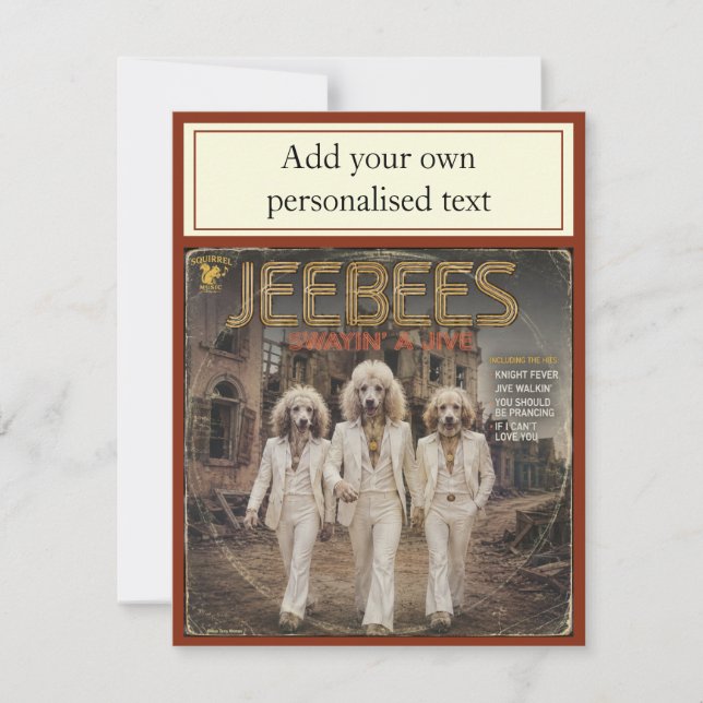 Jeebees Album: a Parody Invitation (Front)