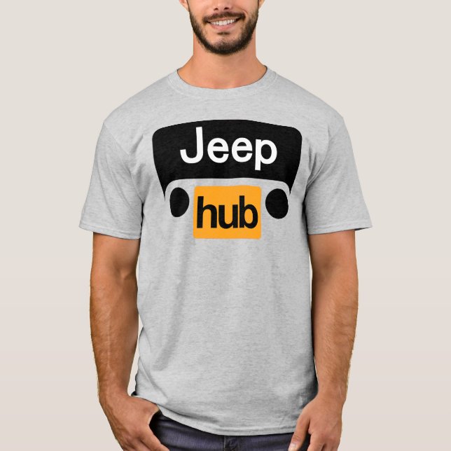 Jeep Hub T-Shirt Funny Wrangler (Front)