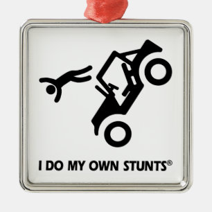 Jeep My Own Stunts Metal Tree Decoration