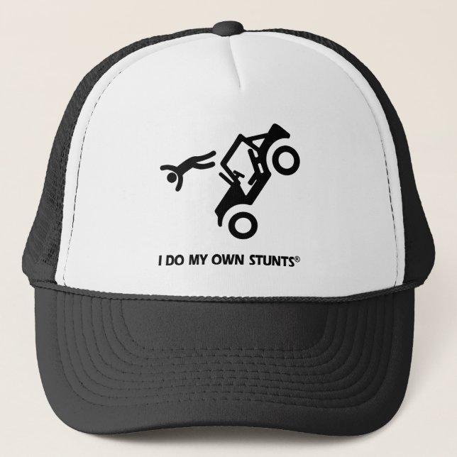 Jeep My Own Stunts Trucker Hat (Front)