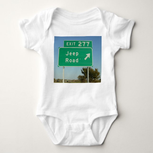 Jeep Road Sign Infant Creeper (Front)