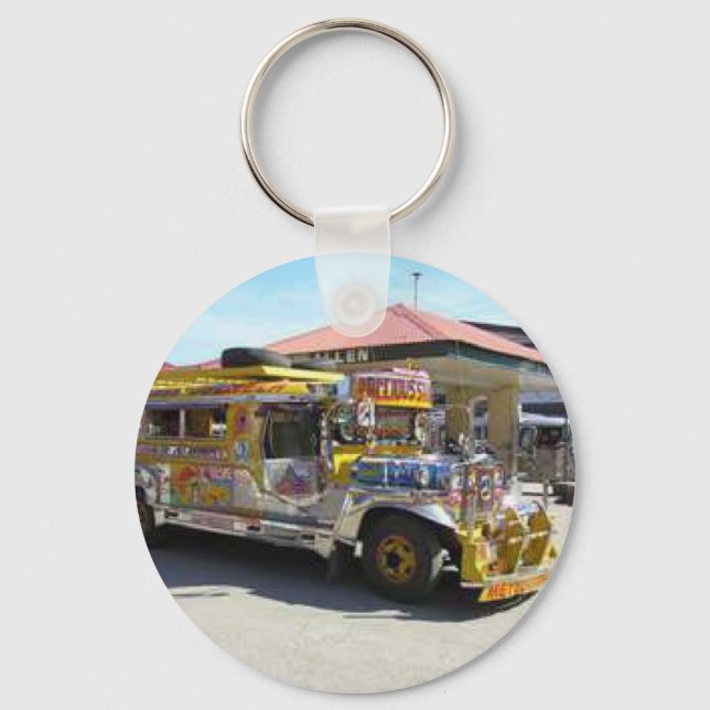 Jeepney2.jpg Key Ring (Front)