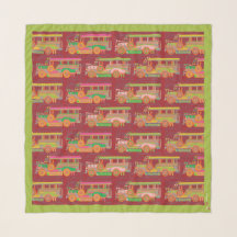 Jeepney 36x36-inch Chiffon Scarf in Avocado