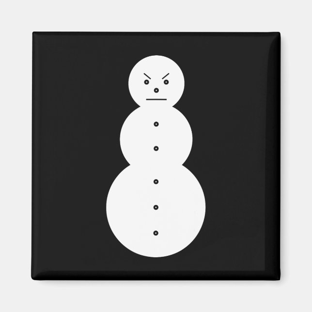 Jeezy Snowman - Hiphop Angry Snowman Jeezy Christm Magnet (Front)