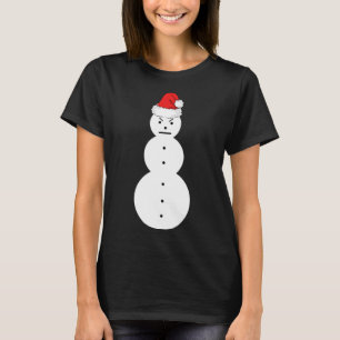 jeezy snowman Santa hat Christmas T-Shirt