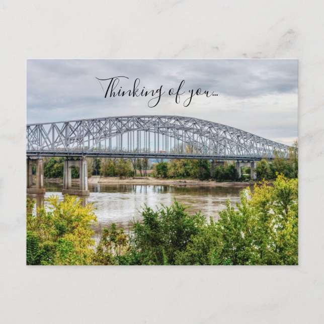 Jeff City Bridge Thinking Of You Postcard (Front)