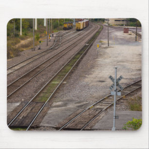 Jeff City Railroad Tracks Mouse Pad